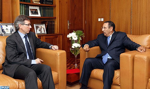 السيد يوسف العمراني يتباحث بالرباط مع الممثل الخاص للاتحاد الأوربي لجنوب المتوسط