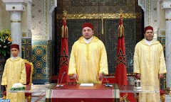 جلالة الملك يوجه خطابا ساميا إلى الأمة بمناسبة الذكرى الرابعة عشر لاعتلاء جلالته عرش أسلافه الميامين