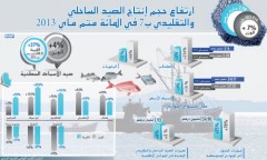 ارتفاع الكميات المفرغة للصيد الساحلي والتقليدي ب 7 في المئة متم ماي 2013