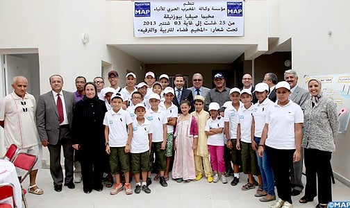 السيد الخلفي يزور أطفال المخيم الصيفي لمؤسسة وكالة المغرب العربي للأنباء