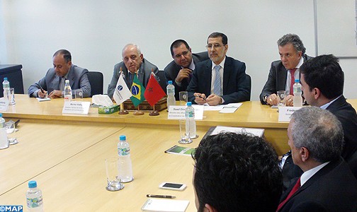السيد العثماني يعقد بساوباولو اجتماعا مع رجال أعمال مغاربة وبرازيليين