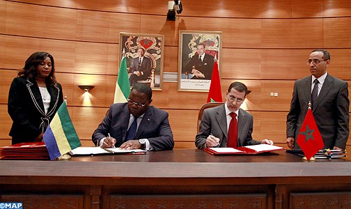 توقيع خمس اتفاقيات تعاون بين المغرب والغابون