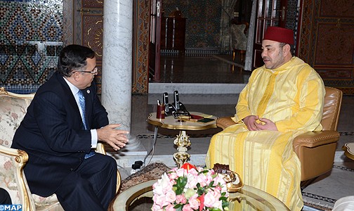 جلالة الملك يستقبل وزير الشؤون الخارجية المصري
