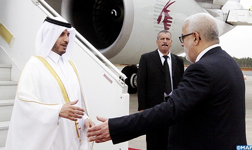رئيس مجلس الوزراء القطري يحل بالمغرب
