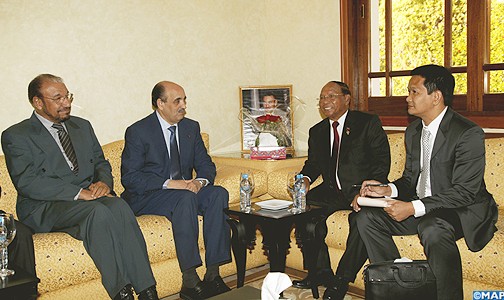 رئيس المجلس الملكي الاستشاري للشؤون الصحراوية يتباحث بالرباط مع رئيس الجمعية الوطنية الكمبودية