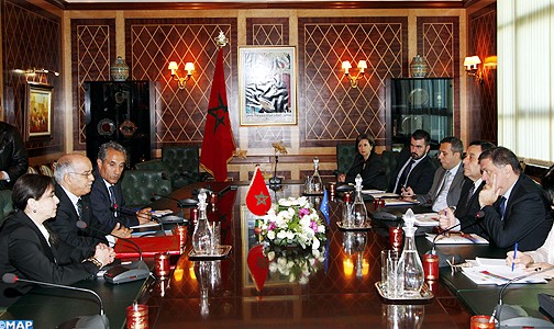 رئيس مجلس المستشارين يتباحث مع أعضاء يمثلون اللجنة البرلمانية المشتركة المغربية / الأوربية