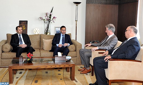 السيد الخلفي يتباحث مع سفير مملكة إسبانيا بالرباط وممثل منظمة اليونسكو