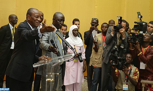 إطلاق اسم جلالة المغفور له محمد الخامس على قصر الأمم بكوناكري ( الرئيس الغيني)