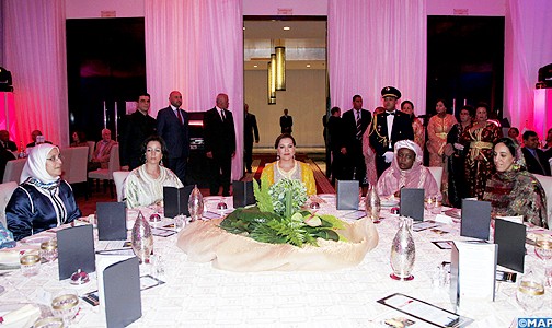 صاحبة السمو الملكي الأميرة للا حسناء تترأس بالرباط حفل عشاء خيري نظمه النادي الدبلوماسي والمؤسسة الدبلوماسية