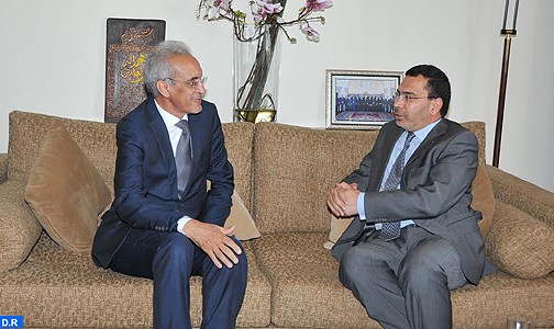 السيد مصطفى الخلفي يتباحث مع المدير العام لاتحاد الإذاعات الإسلامية