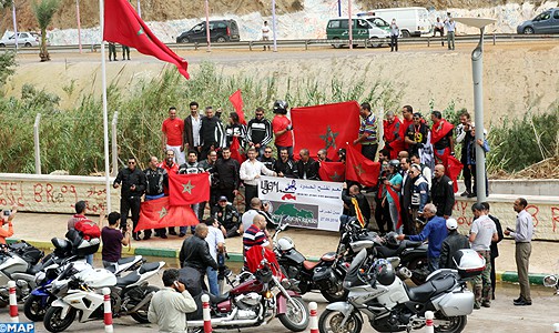 السعيدية: وقفة رمزية لدراجين مغاربة للمطالبة بفتح الحدود بين المغرب والجزائر
