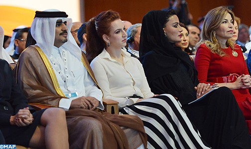 صاحبة السمو الملكي الأميرة للاسلمى تحضر افتتاح أشغال مؤتمر القمة العالمي للابتكار في الرعاية الصحية بالدوحة