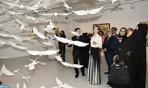 صاحبة السمو الملكي الأميرة للا سلمى تزور المتحف العربي للفن الحديث بالدوحة