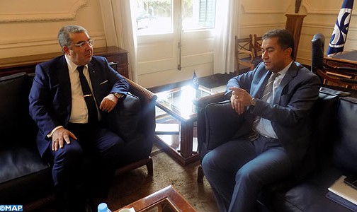الأمين العام للاتحاد من أجل المتوسط يستقبل ببرشلونة المدير العام لوكالة المغرب العربي للأنباء، ورئيس الفيدرالية الأطلسية لوكالات الأنباء الإفريقية