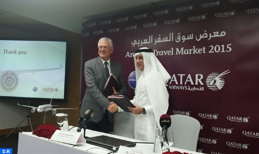 التوقيع على اتفاقية شراكة تجارية استراتيجية بين الخطوط الملكية المغربية والخطوط الجوية القطرية