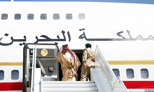 صاحب الجلالة الملك حمد بن عيسى آل خليفة عاهل مملكة البحرين يغادر المغرب