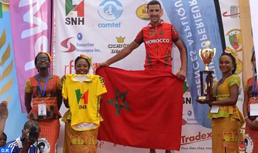 الدراج المغربي محسن لحسايني يفوز بطواف الكاميرون للدراجات 2015