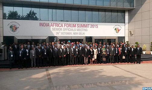 نيودلهي .. انطلاق أشغال الدورة الثالثة لقمة منتدى الهند- إفريقيا 2015 بمشاركة المغرب