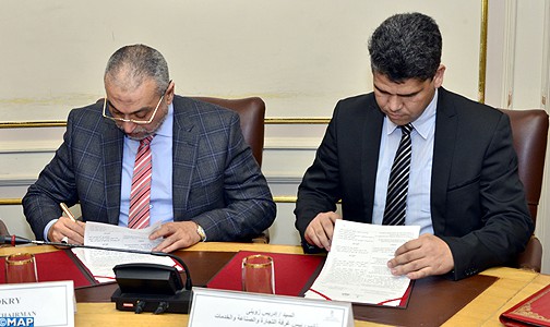 توقيع بروتوكول تعاون بين غرفة التجارة والصناعة والخدمات لجهة الرباط -سلا – القنيطرة والغرفة التجارية للقاهرة