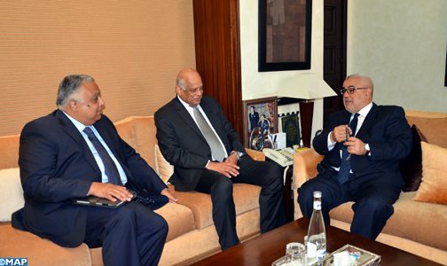 رئيس الحكومة يجري مباحثات مع رئيس مجلس النواب المصري