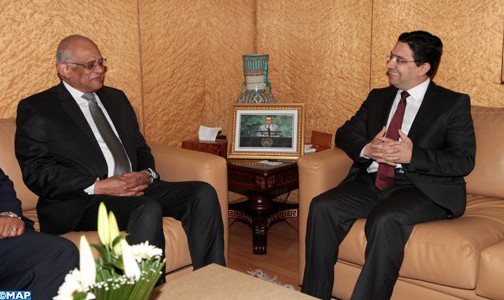 تعزيز التعاون المغربي المصري محور محادثات السيد بوريطة مع رئيس مجلس النواب المصري