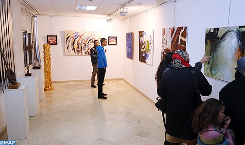 انطلاق فعاليات الدورة الرابعة لصالون المغرب للفنون التشكيلية