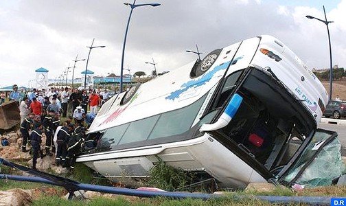 إصابة 38 شخصا في حادثة سير على مشارف مدينة تطوان