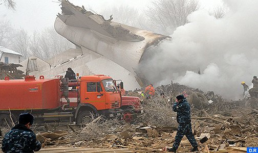 ارتفاع حصيلة ضحايا حادث تحطم طائرة شحن تركية بقرغيزستان إلى 37 قتيلا على الأقل