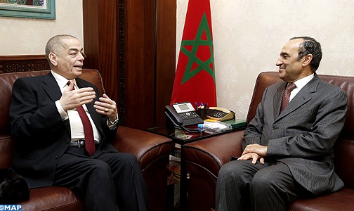 تمتين العلاقات البرلمانية محور مباحثات لرئيس مجلس النواب مع سفير الأردن بالرباط