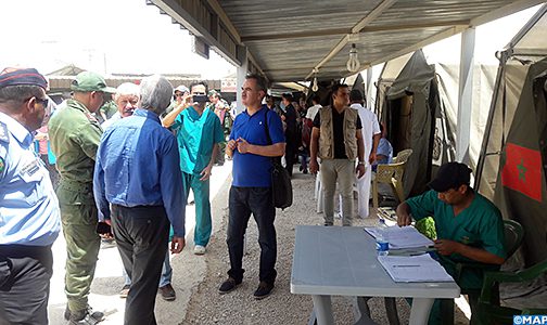 وفد برلماني مغربي يزور المستشفى الميداني المغربي بمخيم (الزعتري) للاجئين السوريين في الأردن