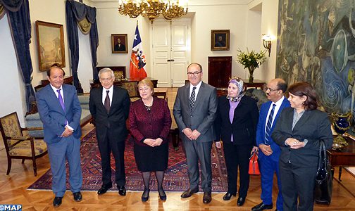 الرئيسة الشيلية تستقبل بسانتياغو رئيس مجلس المستشارين