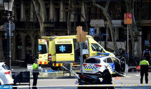 دهس سيارة لحشد من الناس في برشلونة : قتيل واحد على الأقل وعشرون جريحا