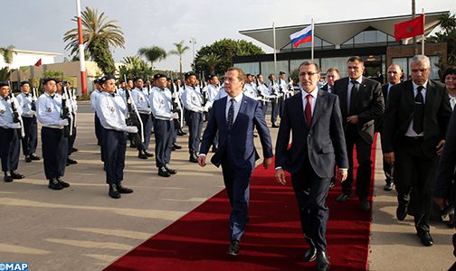 الوزير الأول الروسي يغادر المغرب في أعقاب زيارة عمل وصداقة للمملكة