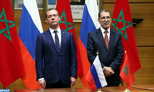 انعقاد جلسة عمل موسعة مغربية روسية برئاسة رئيس الحكومة والوزير الأول الروسي