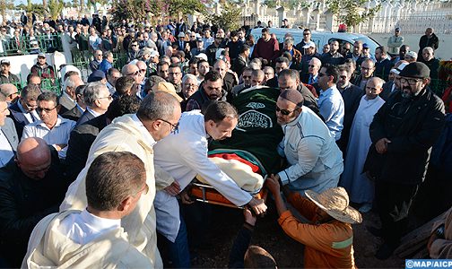 تشييع جثمان الاعلامي والكاتب عبد الله شقرون بمقبرة الرحمة بالدار البيضاء