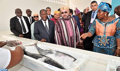 جلالة الملك والرئيس الإيفواري يدشنان محطة مجهزة لتفريغ السمك بلوكودجرو