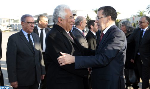 الوزير الاول البرتغالي يغادر المغرب في أعقاب زيارة عمل للمملكة