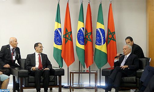 السيد سعد الدين العثماني يستقبل ببرازيليا من قبل الرئيس ميشال تامر
