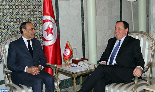 العلاقات المغربية التونسية والقضايا الإقليمية في محور مباحثات رئيس مجلس النواب مع وزير الشؤون الخارجية التونسي