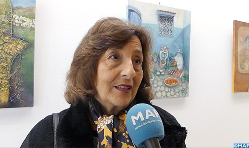 التشكيلية المغربية إيستير بنمامان تعرض لوحاتها ضمن فعاليات أسبوع افريقيا ببوينوس أيريس