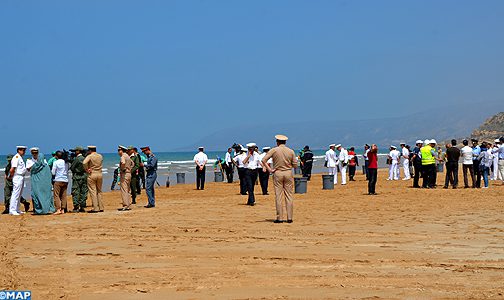 انطلاق أطوار التمرين الخاص بمحاكاة مكافحة التلوث النفطي الطارئ في عرض ساحل أكادير