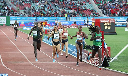 الملتقى الدولي محمد السادس لألعاب القوى (المرحلة التاسعة للعصبة الماسية): البوروندية فرونسين تفوز بذهبية 800 متر والمغربية العرافي في المركز الثالث