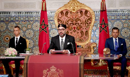 جلالة الملك يوجه خطابا ساميا إلى الأمة بمناسبة الذكرى الخامسة والستين لثورة الملك والشعب