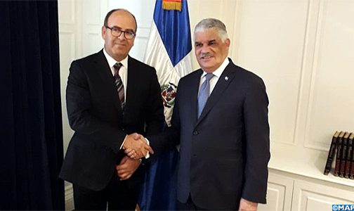 السيد بن شماش يتباحث بسانتو دومينغو مع وزير خارجية جمهورية الدومينيكان