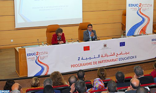 برنامج “التربية 2”.. السيد أمزازي يثمن الشراكة الفريدة والنموذجية بين المغرب والاتحاد الأوروبي في المجال التربوي