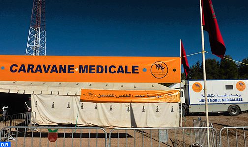 بتعليمات ملكية سامية، مؤسسة محمد الخامس للتضامن تنظم حملة طبية وقائية بمنطقة ميدلت