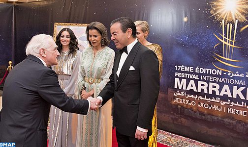 صاحب السمو الملكي الأمير مولاي رشيد يترأس حفل عشاء أقامه صاحب الجلالة بمناسبة الافتتاح الرسمي لفعاليات الدورة ال17 للمهرجان الدولي للفيلم بمراكش