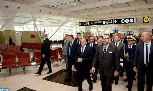 جلالة الملك يدشن المحطة الجوية 1 الجديدة لمطار محمد الخامس ويعطي انطلاقة تشغيل عدد من البنيات التحتية للمطارات ذات البعد الوطني