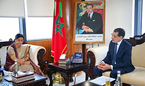 وزيرة الشؤون الخارجية الهندية تؤكد على الدور الريادي للمغرب في القارة الإفريقية