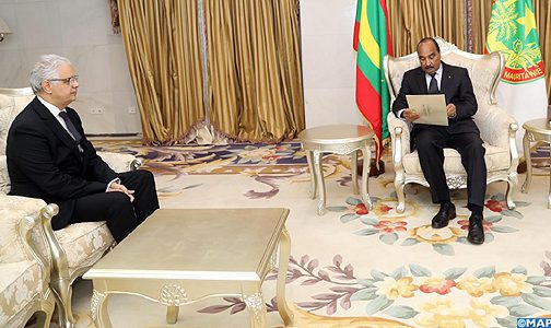 السيد نزار بركة يسلم رسالة خطية من جلالة الملك إلى الرئيس الموريتاني
